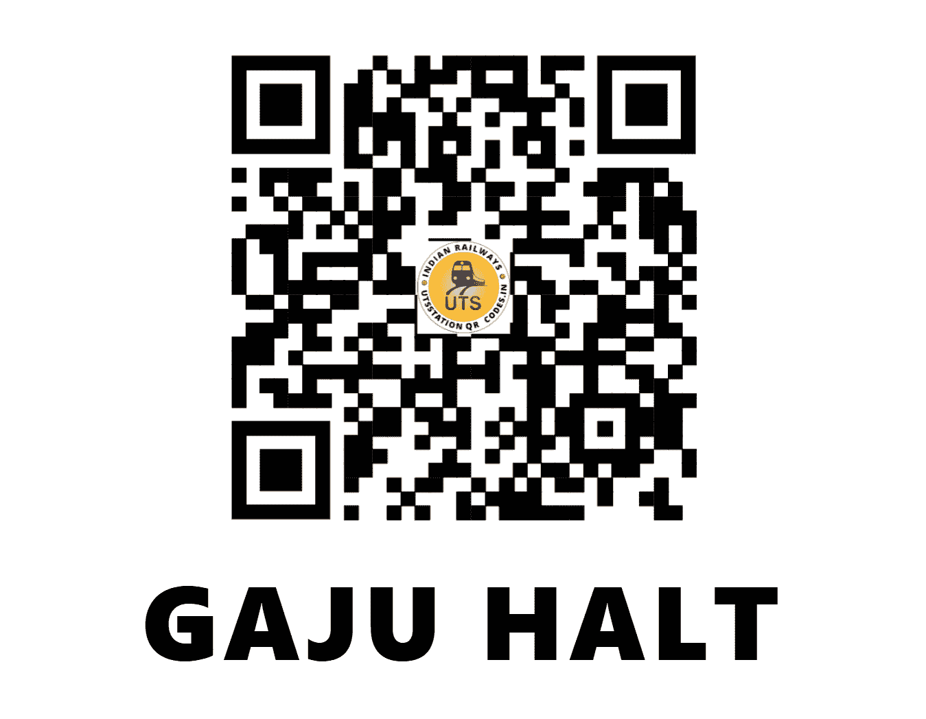 UTS QR Code for GAJU HALT - GAJU (NR - UTTAR PRADESH)